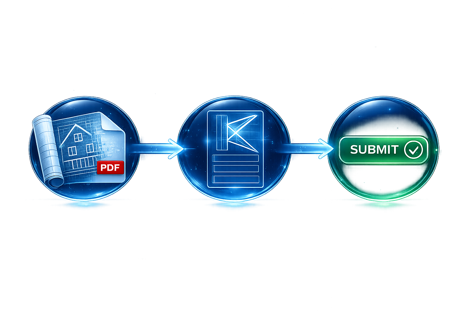 Upload PDF plans to Kalos online order form